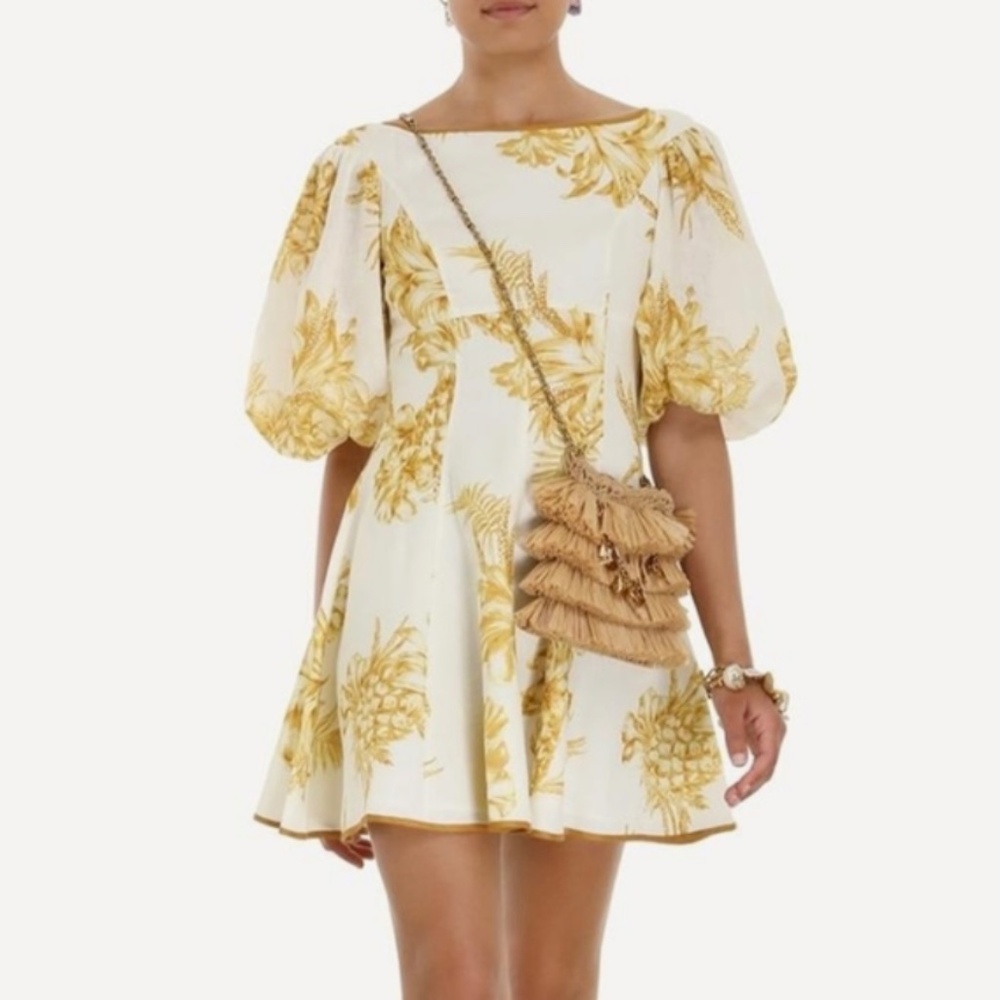 Zimmerman Bonita Mini Linen Dress